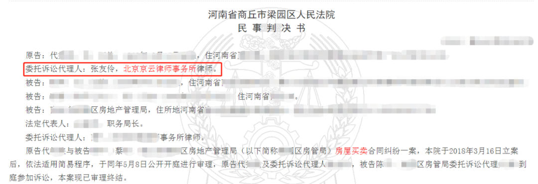 拆迁安置房买卖有风险，京云律师代理拆迁房屋买卖合同纠纷案件胜诉